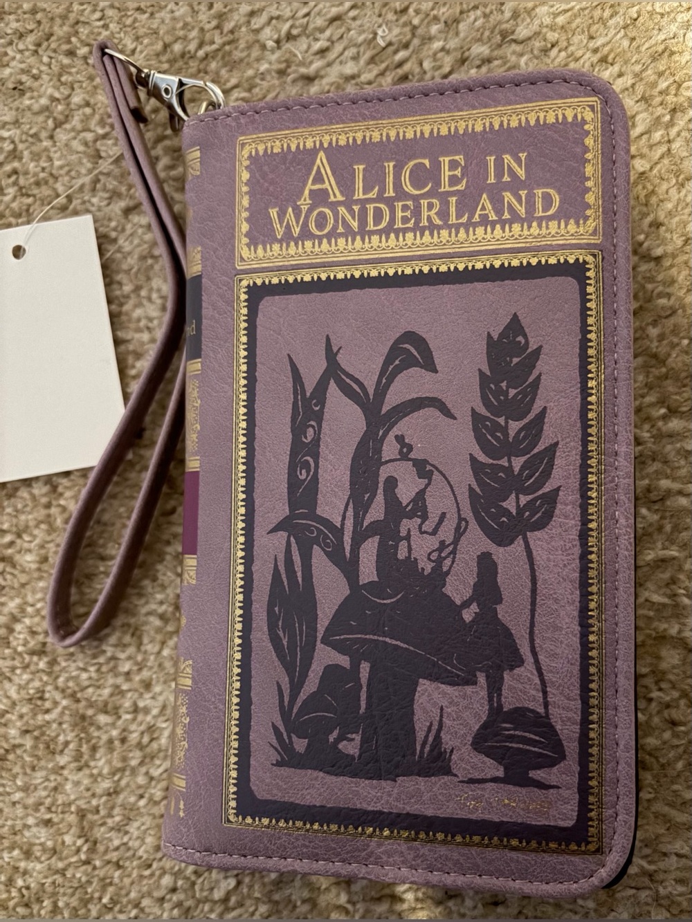 Alice in Wonderland Book Wallet/Wristlet New